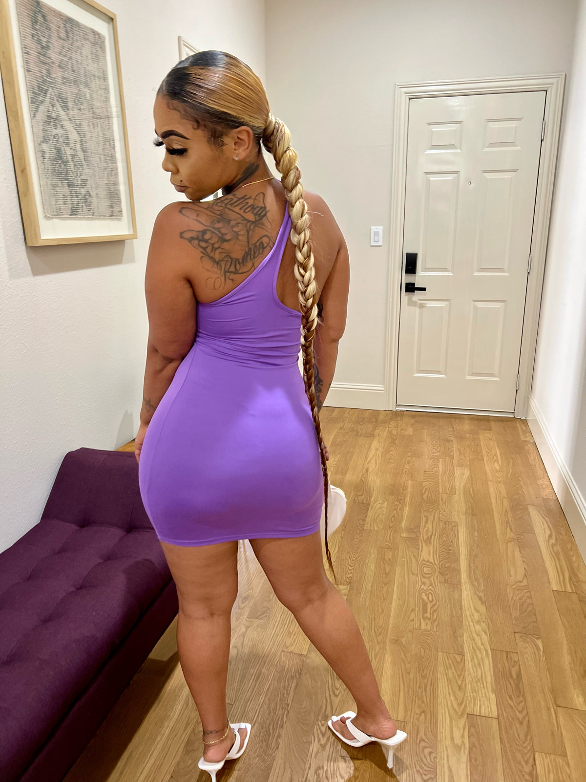 Hooked On Me Violet Mini Dress