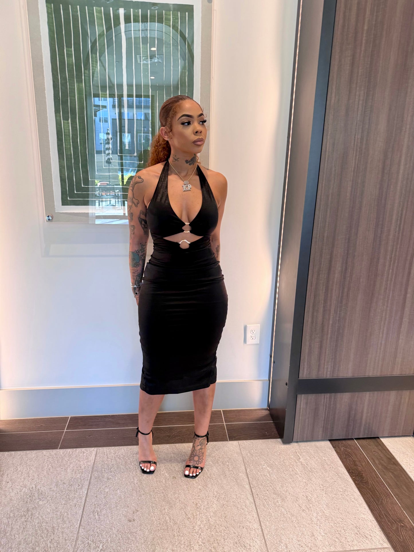 Own The Night Midi Dress