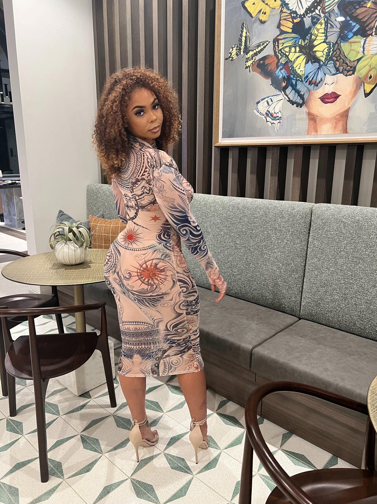 There She Go Mesh Dress
