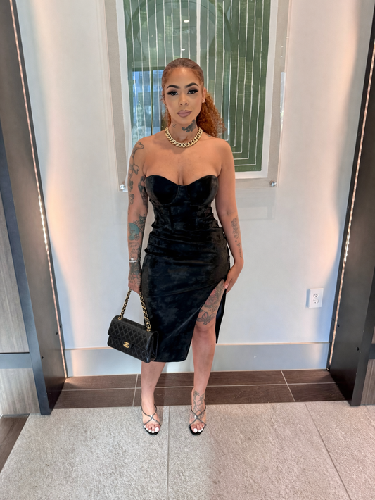 Cut To Win Midi Dress