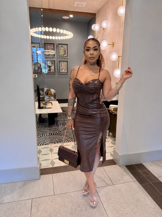 Power Play Midi Dress