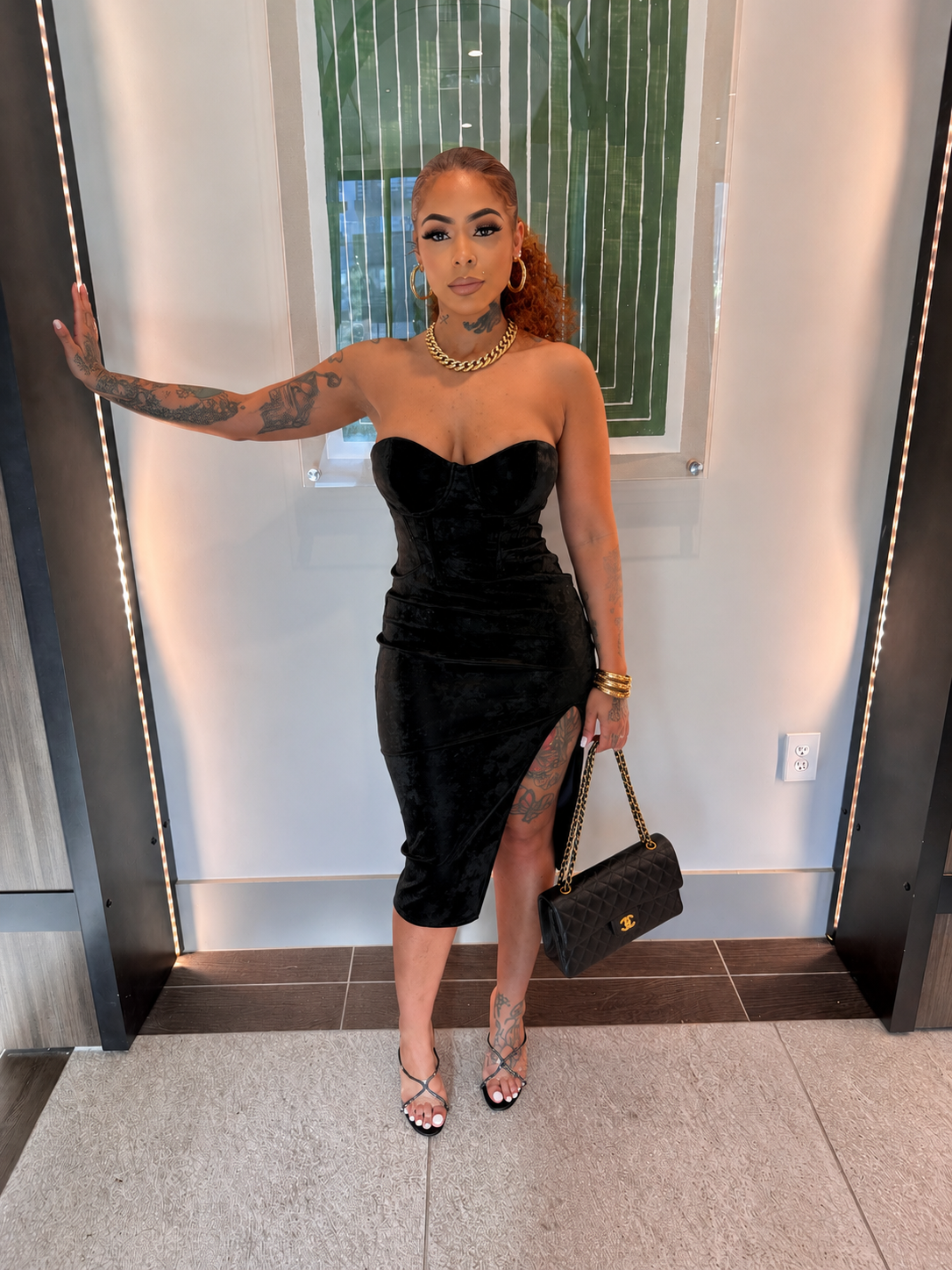 Cut To Win Midi Dress