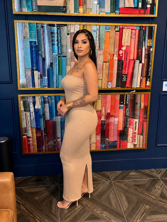 Spring Breeze Maxi Dress Taupe