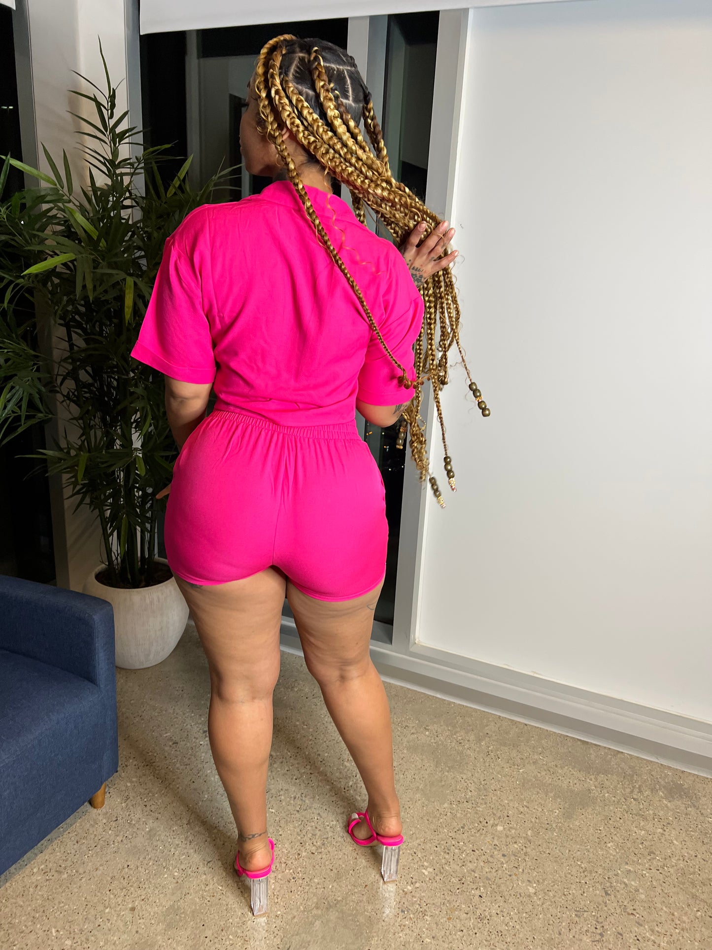Can't Lose Pink Short Set