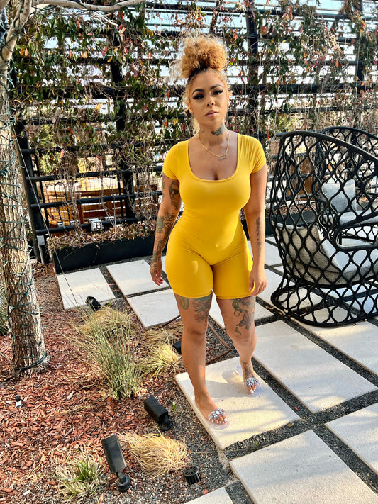Always On Chill Mustard Romper