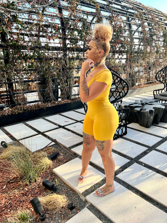 Always On Chill Mustard Romper